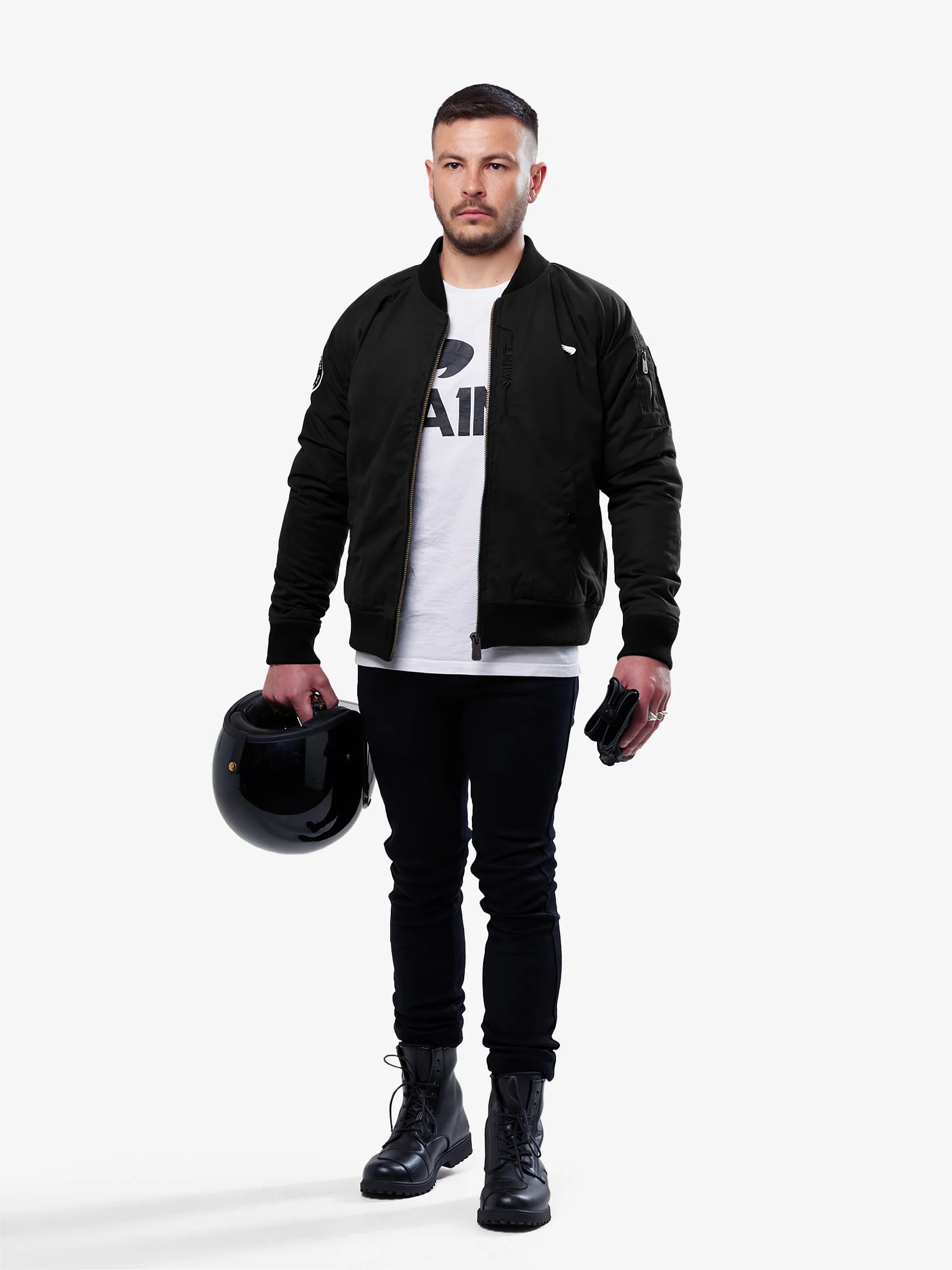 Armored Bomber Jacket | Black | Armour Included - Image 3
