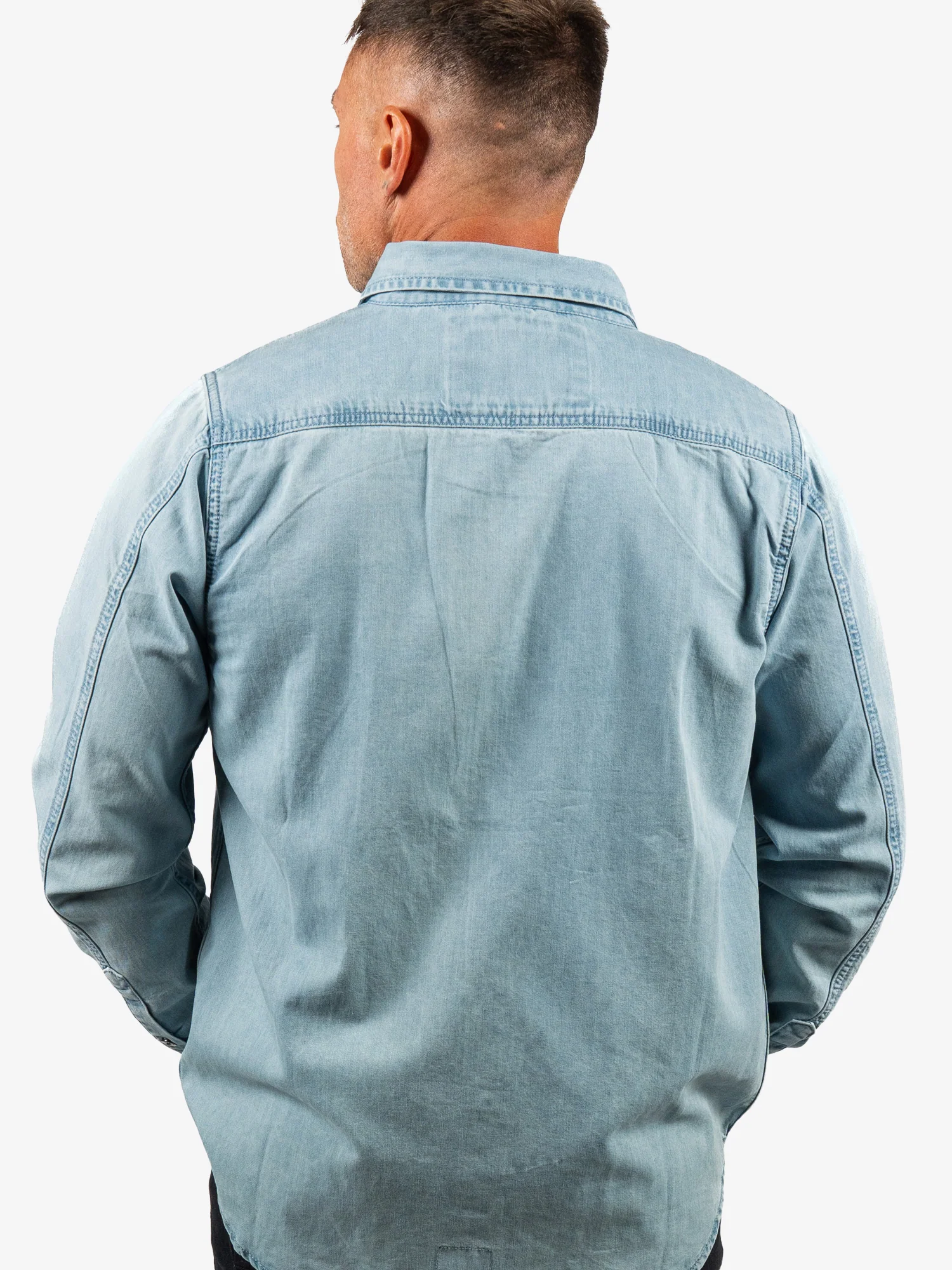 Bleached Denim Shirt - Image 2