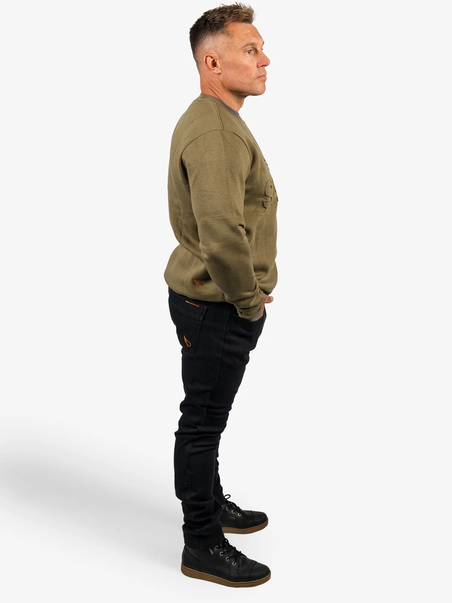Embossed Cotton Tencel Crew - Image 3