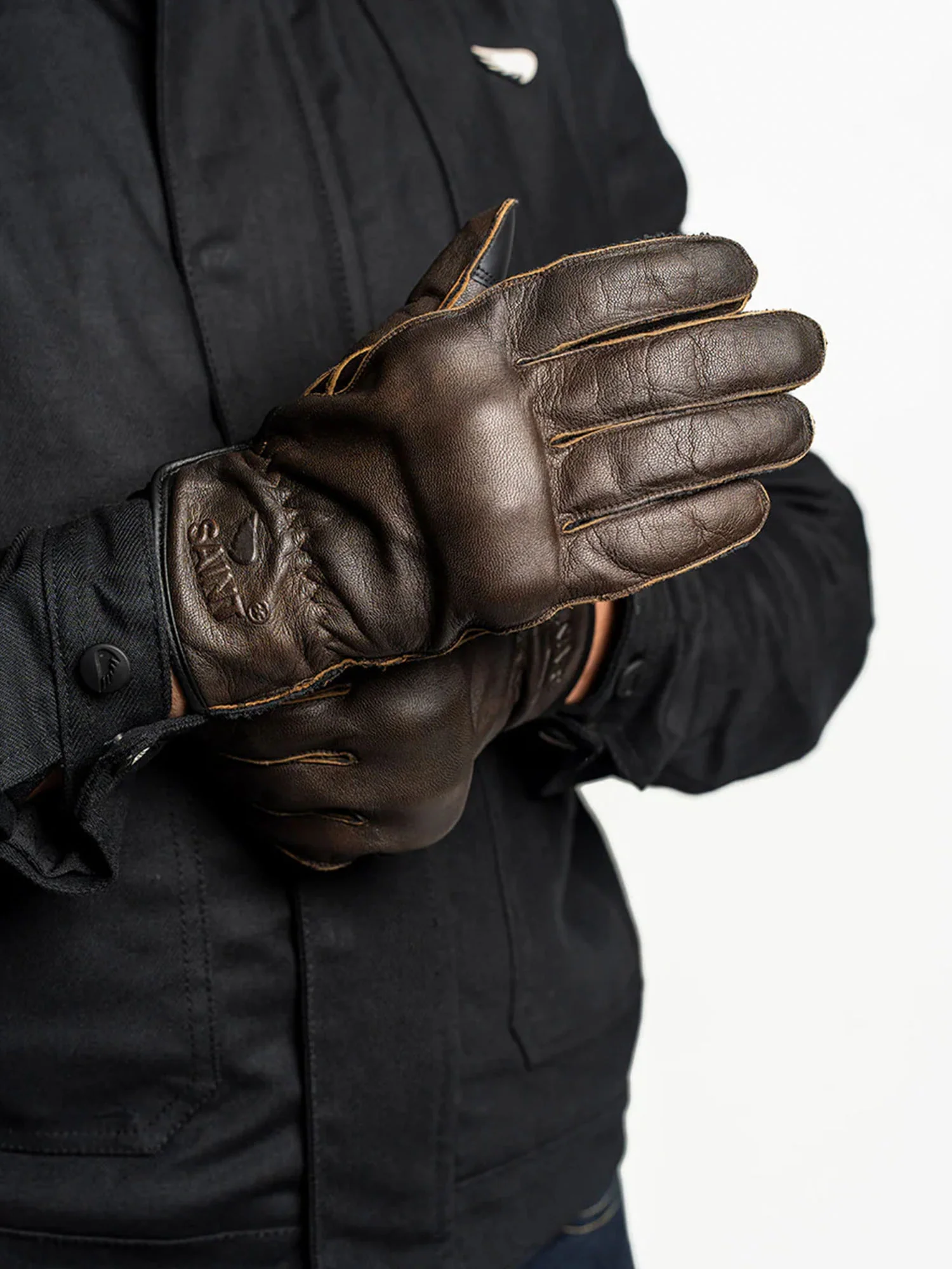 SA1NT Inside Out Gloves | Antique Brown - Image 3