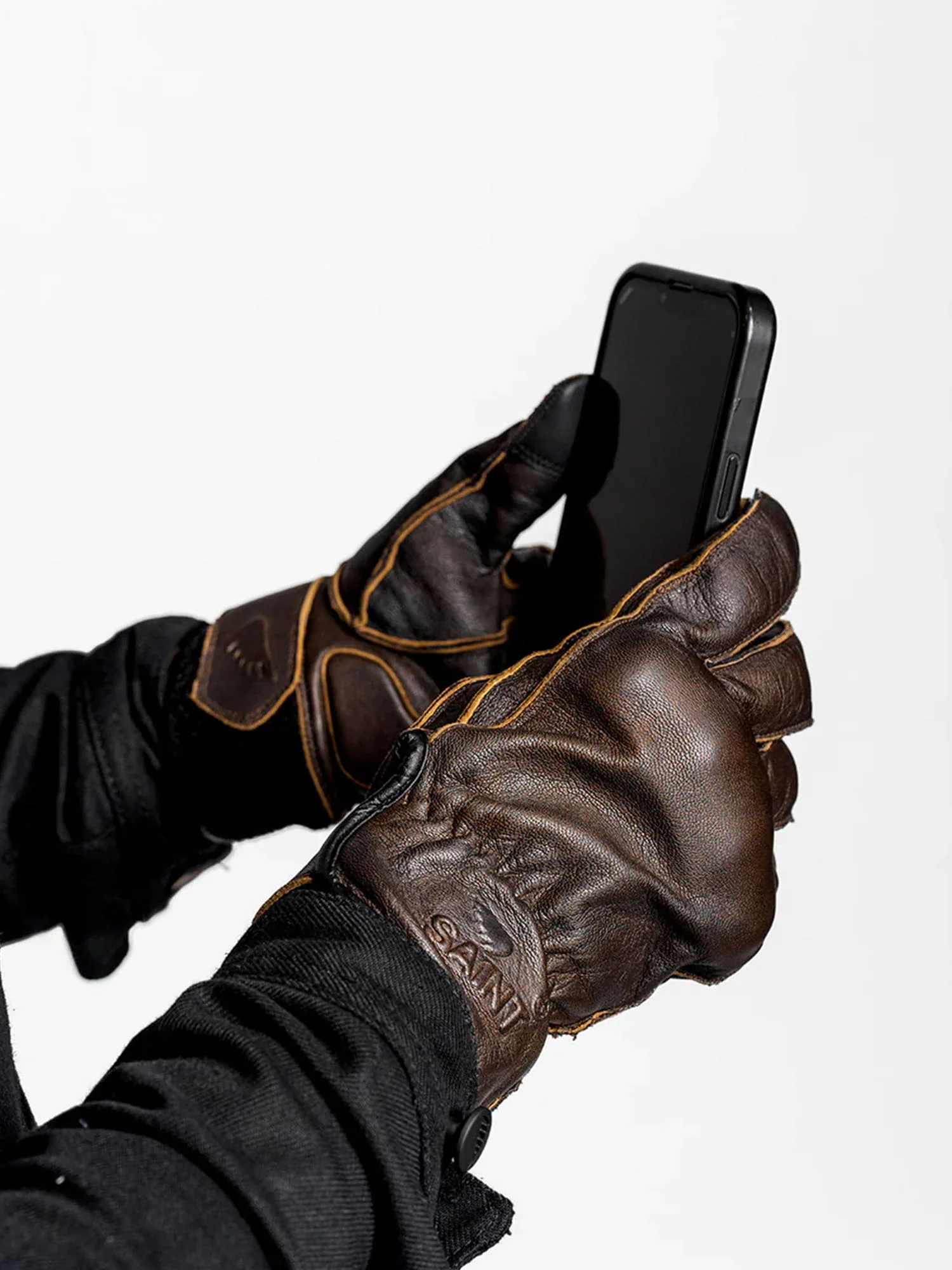 SA1NT Inside Out Gloves | Antique Brown - Image 4