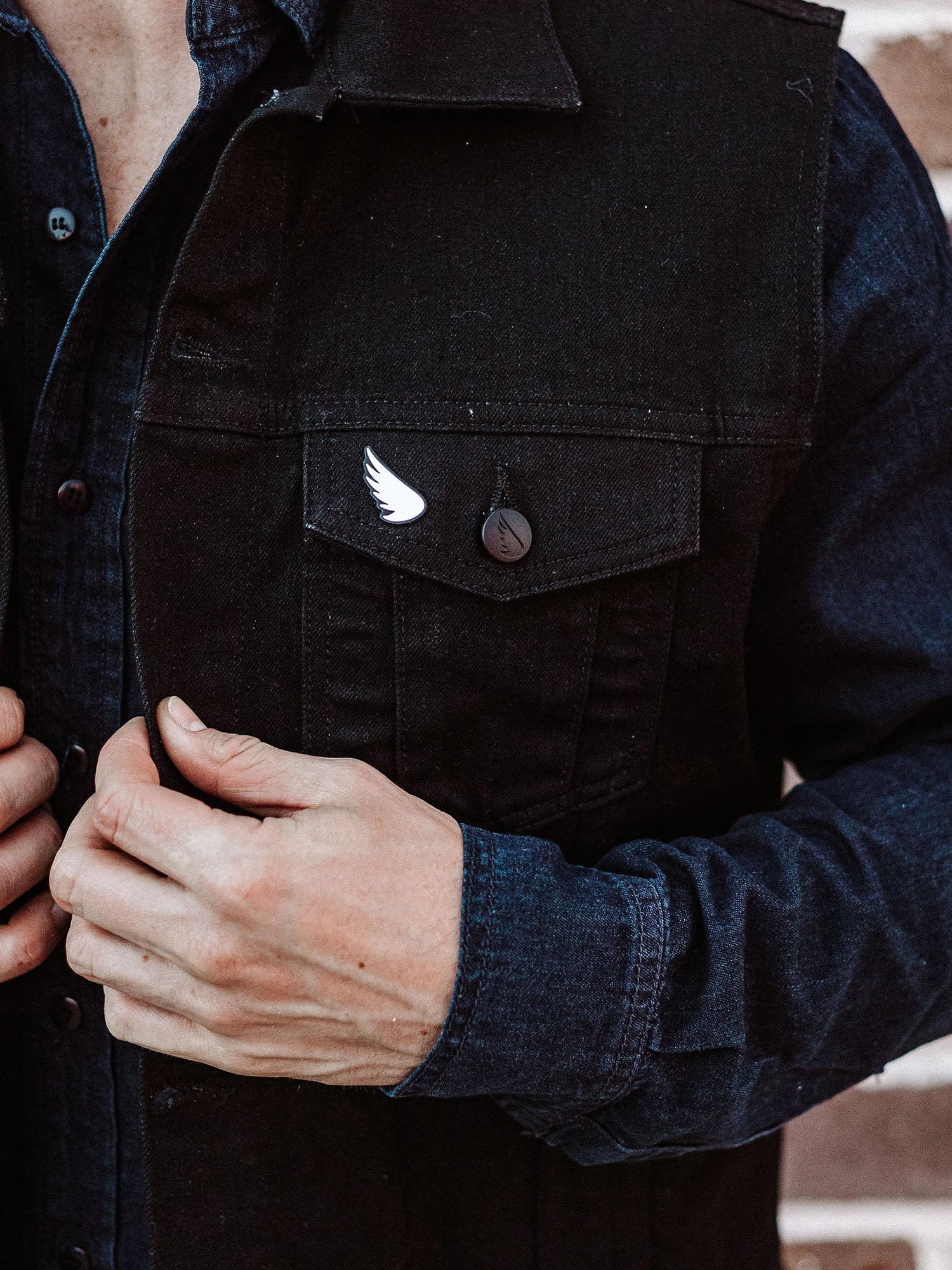 SA1NT Moto Denim Vest | Black - Image 10