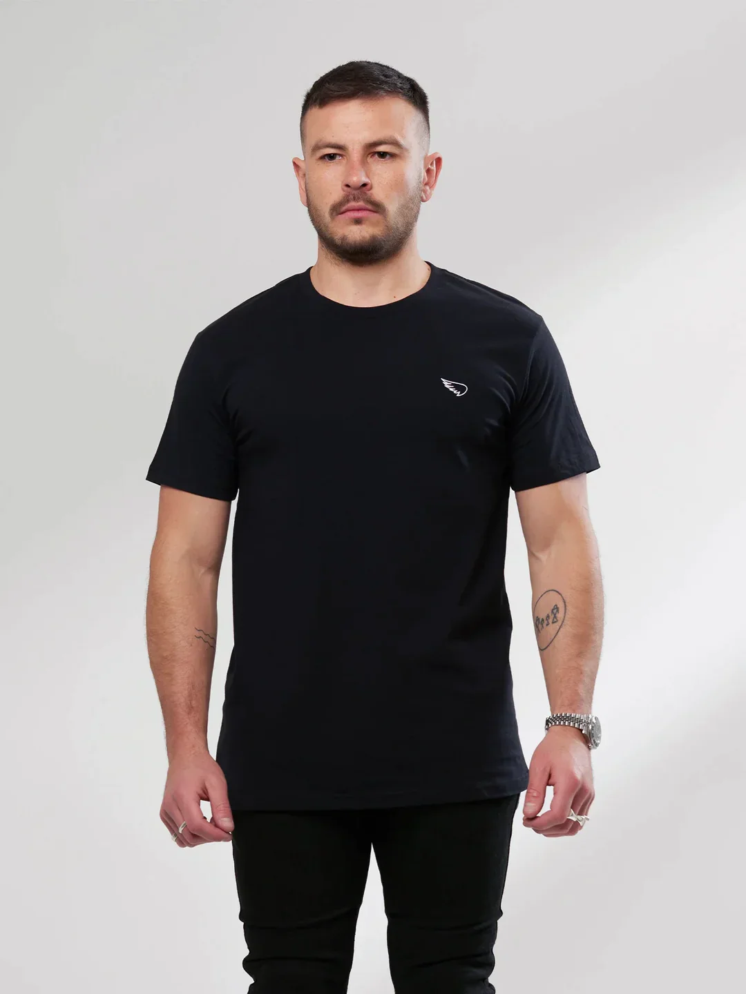 SA1NT Bullseye Tee - Black - Image 2