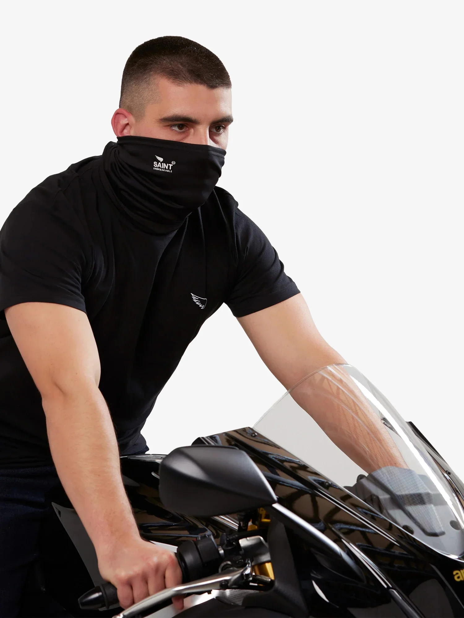 SA1NT Neck Gaiter With Filter | Black - Image 3