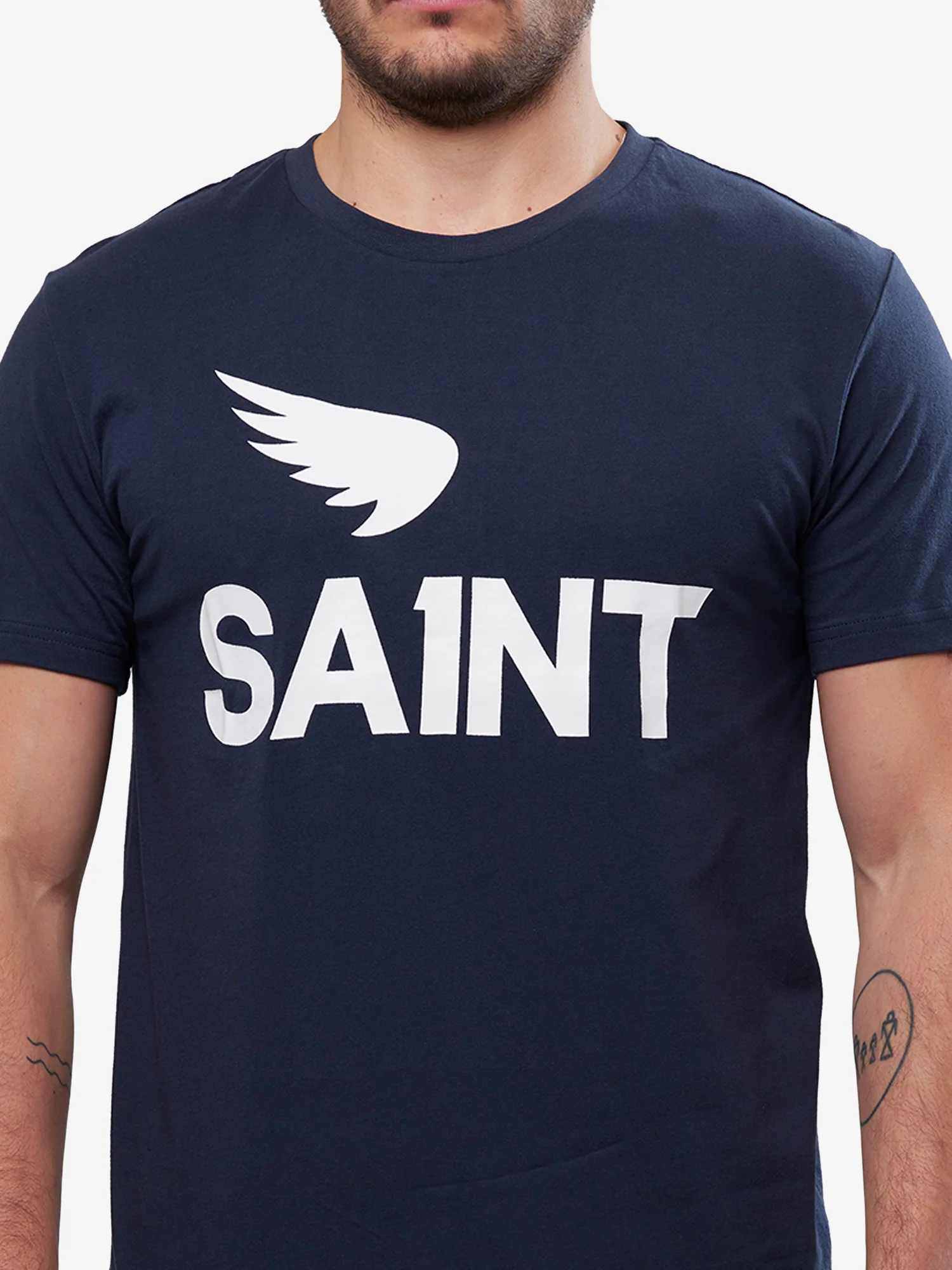 SA1NT No. 1 Tee | Petrol Blue - Image 3