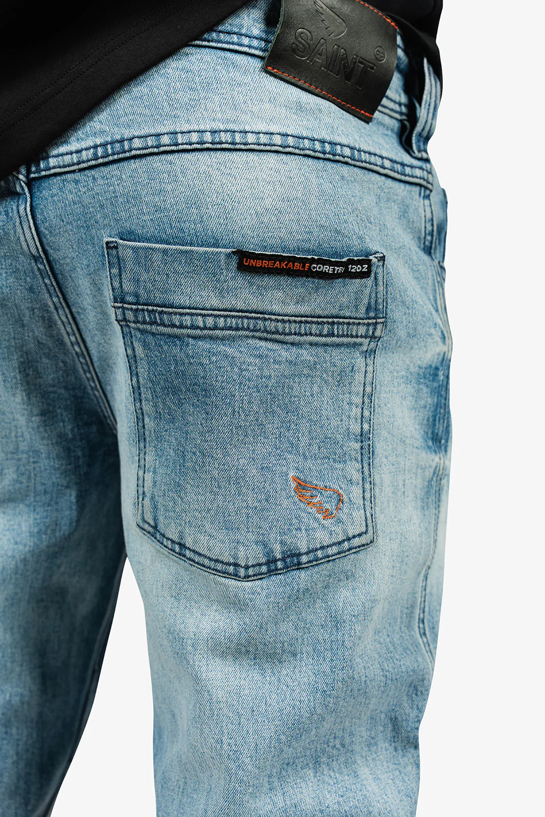 Unbreakable 12oz Coretec Straight Jeans | Bleached | Armors Included - Image 8