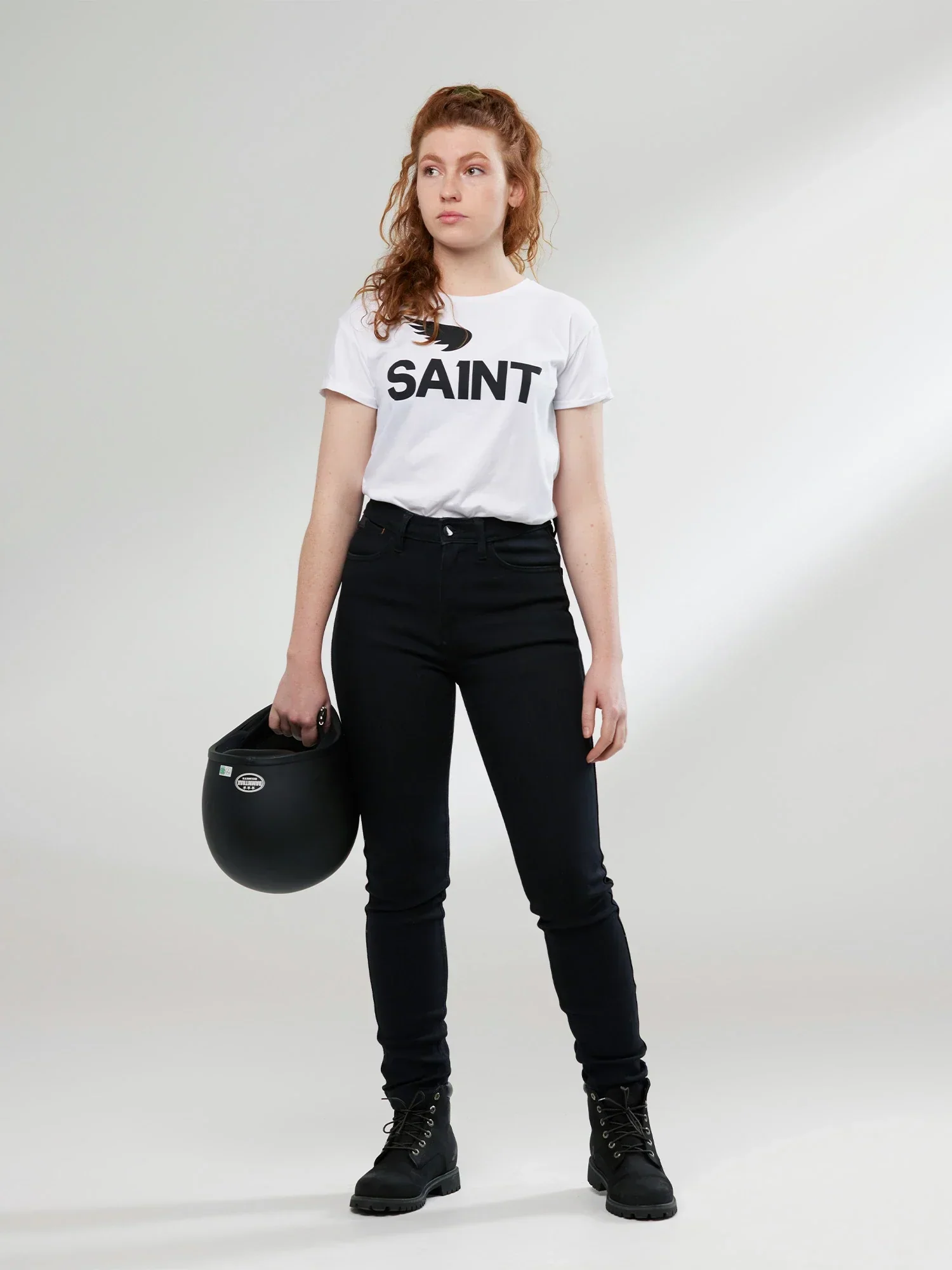 Women's Unbreakable High Rise Skinny Jeans | Black | Armor Pockets - Image 6