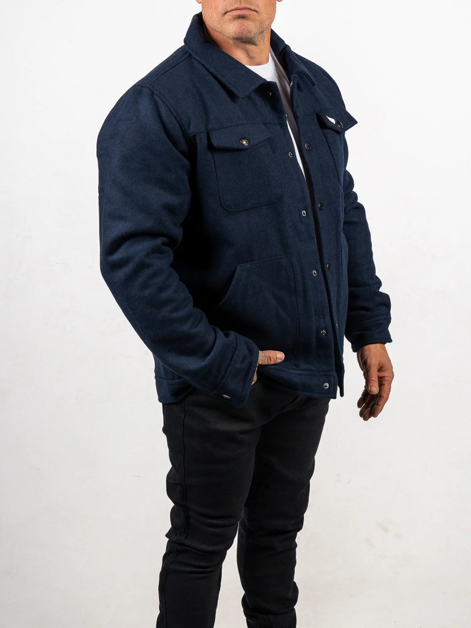 Wool Sherpa Lined Jacket - Image 5